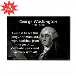 George Washington War Peace Famous Art Science Quotes Poster T