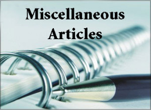 Miscellaneous Articles