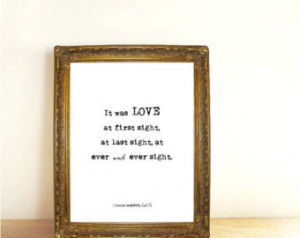 Wall A rt, Love Quotes, Typewriter Typography Print, Classic Book ...