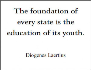 Diogenes Laertius Printable Quote on Education