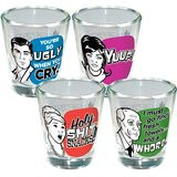 Archer Cast Quote Shot Glass Set - Set of 4