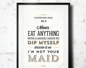 ... print quote parks and rec tom haverford black white gold tv quote