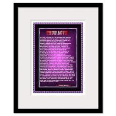 OF CORINTHIANS 13 FROM THE BIBLE Framed Print