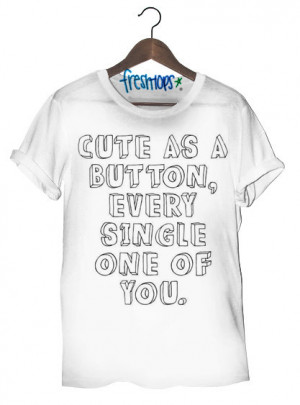Home > Products > Cute as a button T Shirt