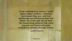In my contemporary stories, I write about today's quilters, inventive ...