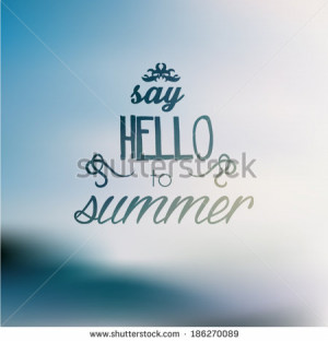Vintage Typography Summer Holiday Quote Vector Design - stock vector