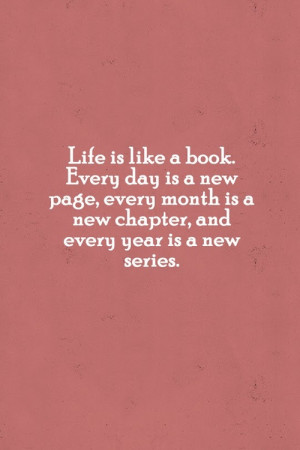 Life is like a book