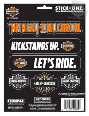 CG9657 - Harley-Davidson® Multiple Sayings with Bar & Shield Decal