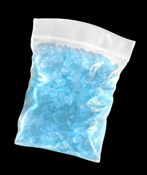 packet of blue meth