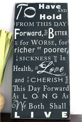To have and hold from this day forward, for better or for worse, for ...