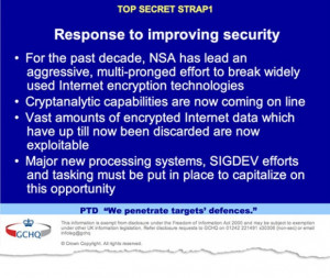 NSA and GCHQ celebrate their success at 'defeating network security ...