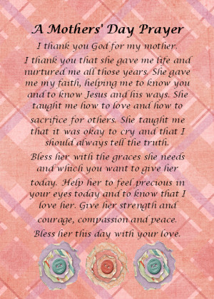 Prayer for Mother's Day http://gaelstreasures.blogspot.com/2012/05 ...