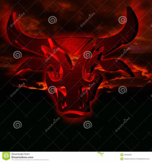 Zodiac horoscope logo taurus, 3D illustration, background, wallpaper ...