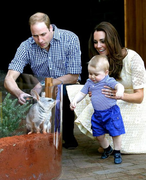 Prince William's Quotes...On Not Letting Prince George Touch a Bilby ...