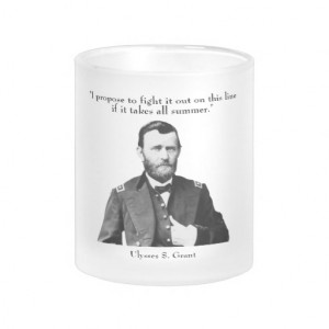 General Grant and Quote Mugs