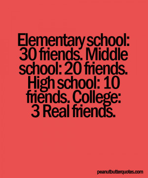 School 30 Friends, Middle School 20 Friends, High School 10 Friends ...