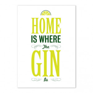 A3 Gin Print - Folksy