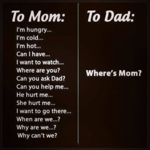 Questions to mom and to dad