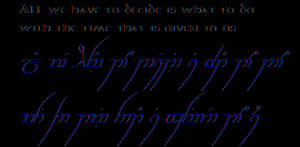 Lord Of The Rings Elvish Translator , Lord Of The Rings Elvish Quotes ...