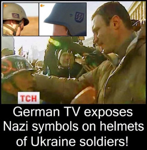 German TV Shows Nazi Symbols on Helmets of Ukraine Soldiers