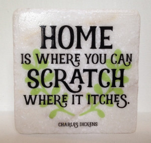 Charles Dickens Literary Quote Marble Wall Hanging or Coaster ~ Hand ...