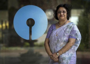 Arundhati Bhattacharya, Chairman of the State Bank of India, poses ...