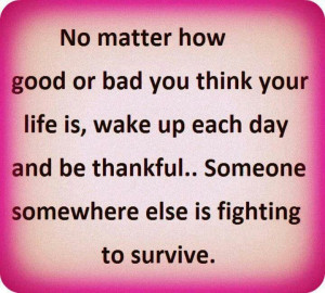 be # thankful everyday