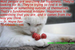 Most people are searching for happiness……
