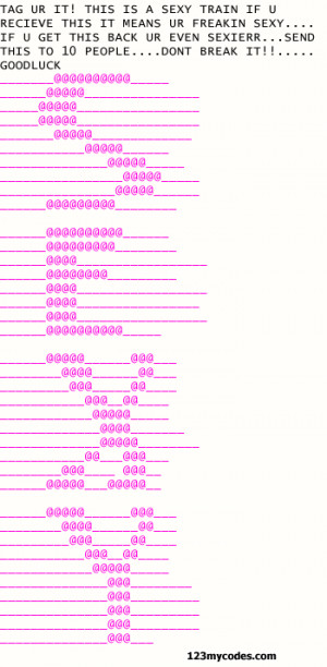 Home >> Chain Messages >> Sexy Train