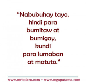 matuto tagalog quotes Patama Quotes Tanga love tagalog quotes