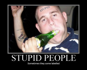 Stupid and crazy people