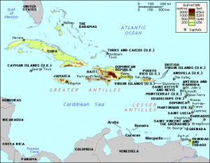 aruba maps caribbean islands