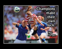 Soccer Poster Alex Morgan Olympic C hampion Photo Quote Wall Art Print ...