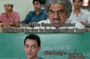 inverse proportional theorm Funny Alia Bhatt whatsapp image