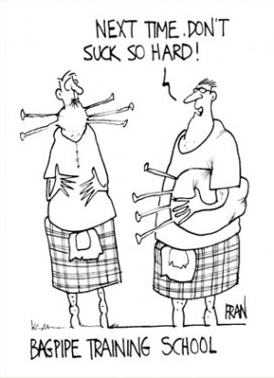 Bagpipe cartoon