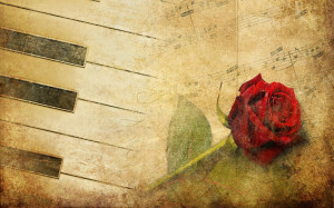 Maroon-Rose-with-piano-keyboard-keys-art-Template-image-HD-download ...