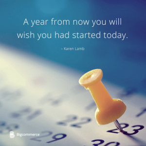 Karen Lamb: “A year from now you will wish you had started today ...