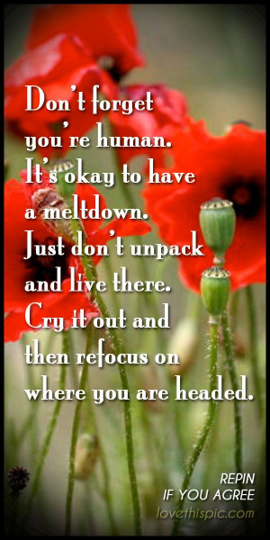 ... quotes you're human refocus life quote life quotes positive quote