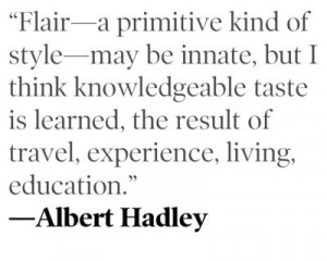 Albert Hadley on Flair