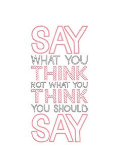 ... being crippled by such beliefs! We are being Insincere and