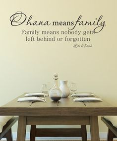 Ohana means family... Hawaiian sayings I have to get this for the ...