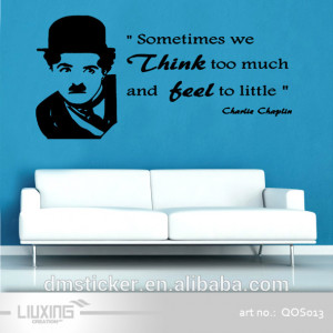 high quality famous people's quote wall sticker