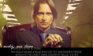 Mr. Gold wears a Blue ring on the widower’s finger, which is the ...