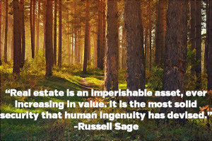 Russel Sage: Imperishable Asset | Real Estate Image Quote
