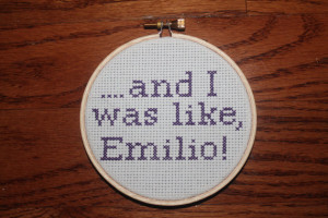 Night At The Roxbury Cross Stitch: Will Ferrell Quote 