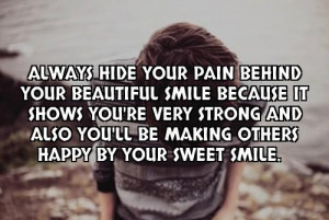Pain Behind Smile Quotes