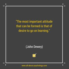 Great quote by eminent philosopher and psychologist John Dewey. Click ...