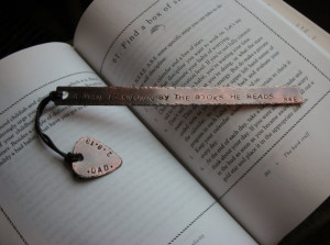 Personalized Handstamped Custom Guitar Pick Bookmark with Quote or ...