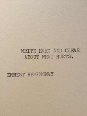 Typewriter quote on 5x7 cardstock by WritersWire Typewriters Quotes ...
