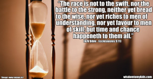 Biblical quote about chance and time.